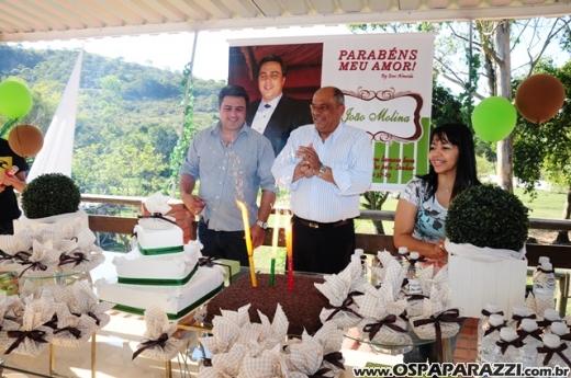 João Molina comemora aniversário no Recanto dos Lagos