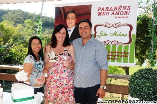 João Molina comemora aniversário no Recanto dos Lagos