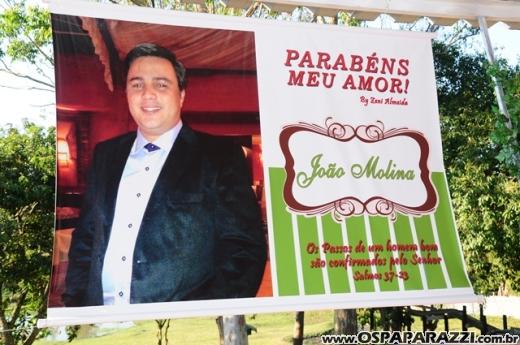 João Molina comemora aniversário no Recanto dos Lagos