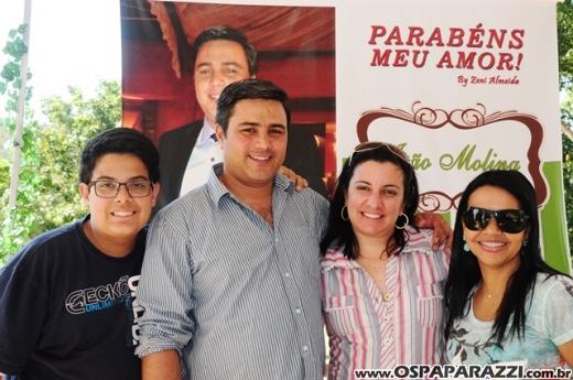 João Molina comemora aniversário no Recanto dos Lagos