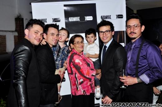 Fabio e Evandro inauguram Matsunos Cabeleireiros no Vila Ema