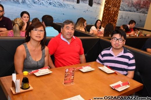 Colunista participa da inauguração do Restaurante Asami Sushi
