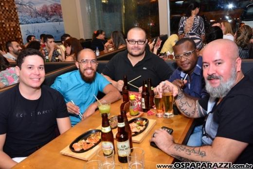 Colunista participa da inauguração do Restaurante Asami Sushi