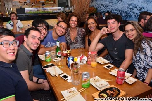 Colunista participa da inauguração do Restaurante Asami Sushi