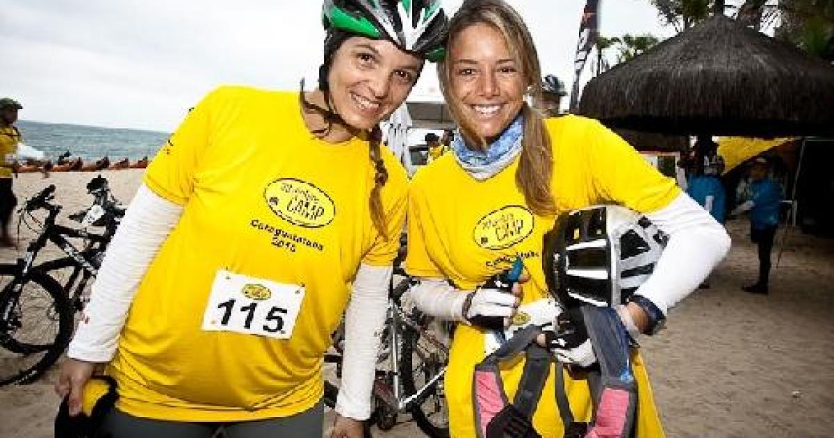 Fernanda Cardoso e Fabiana Ferreira no Circuito Adventure Camp de Caraguatatuba