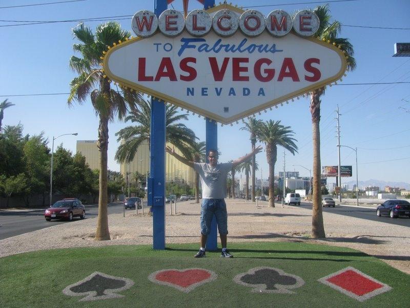 Ulisses durante o intercâmbio em Las Vegas