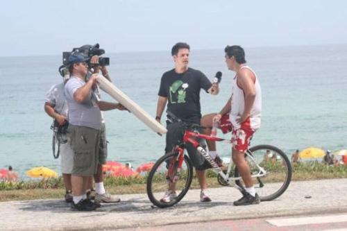 Vinicius Valverde em gravação do Big Brother Brasil
