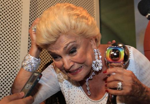 Hebe Camargo, a estrela do Domingão do Faustão (Foto: TV Globo/ AgNews)