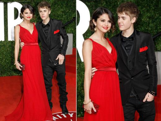 Justin Bieber beija Selana Gomez; o astro-teen cresceu