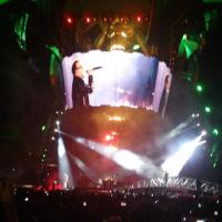 U2 com Bono Vox no show no Brasil