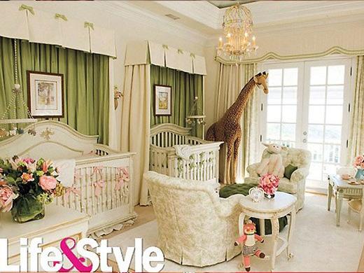 Quarto em que ficarão os gêmeos de Mariah Carey
