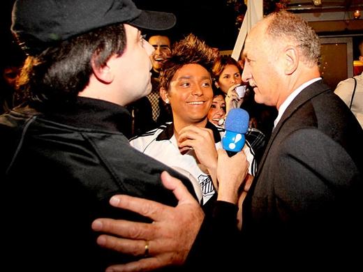 Humoristas do Pânico na TV entrevistam Felipão na Festa do Campeonato Paulista de 2011