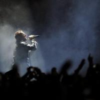 Bono Vox do U2 no show em São Paulo morumbi