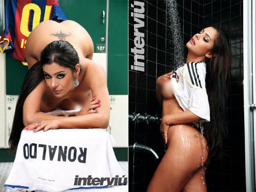 Larissa Riquelme tomando banho com Cesc Fábregas: impossível? Esse é um dos sonhos da modelo paraguaia