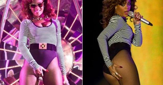 Rihanna faz show sensual em São Paulo