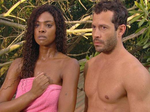 Quinzé e Dagmar tomando banho malvino salvador e cris vianna