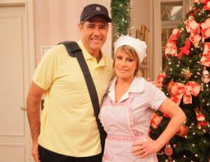 William Bonner de carteiro e Ana Maria Braga de empregada