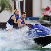 Shakira e Piqué namorando em Miami