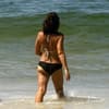Luiza Brunet na praia