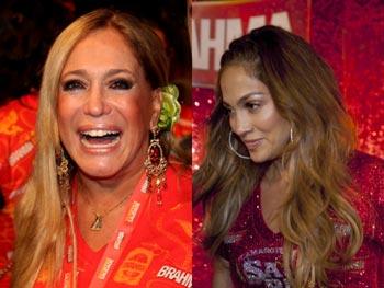 Atriz Susana Vieira, da TV Globo, se comparou à atriz americana Jennifer Lopez; elas são parecidas mesmo, hein?