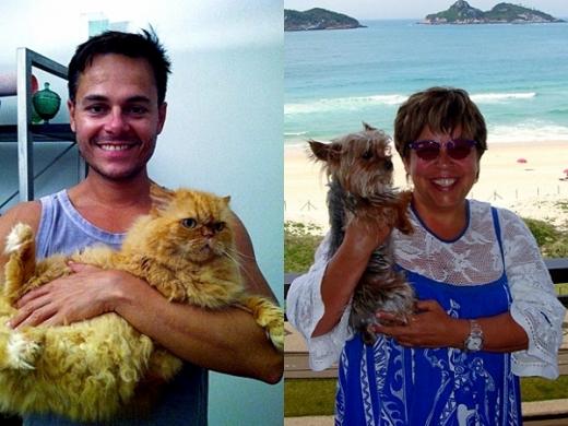Frederico Reuter com Rodrigo e Maria Vieira com Xulo