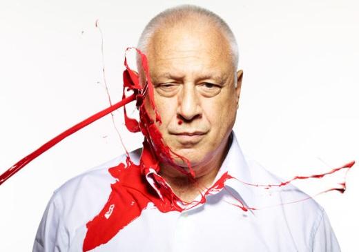 Antonio Fagundes e o filho, Bruno Fagundes, na peça Vermelho