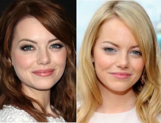 Emma Stone em fotos com cabelos diferentes