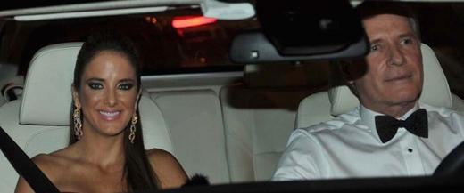 Roberto Justus e Ticiane Pinheiro foram ao casamento de um dos homens mais ricos do Brasil, David Safra