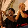 Xuxa e Luciano Szafir torcendo por Sasha no vôlei