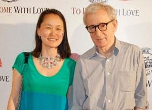 Woody Allen e esposa mulher