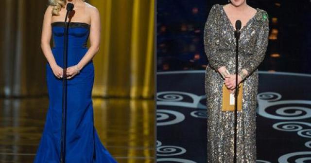 Veja os vestidos das celebridades que estiveram na cerimônia do Oscar 2013