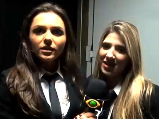 Mônica Iozzi e Dani Calabresa no CQC 2013