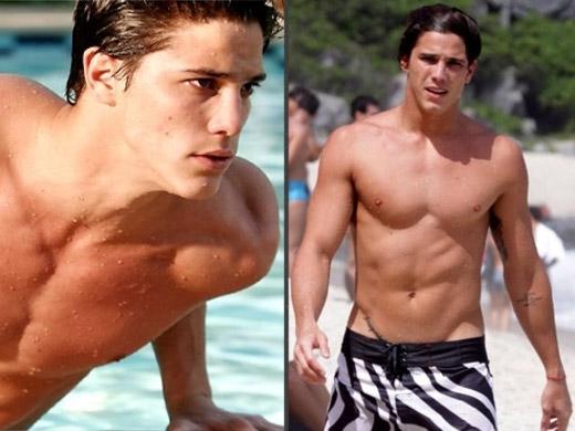 Ator Rômulo Neto sem camisa