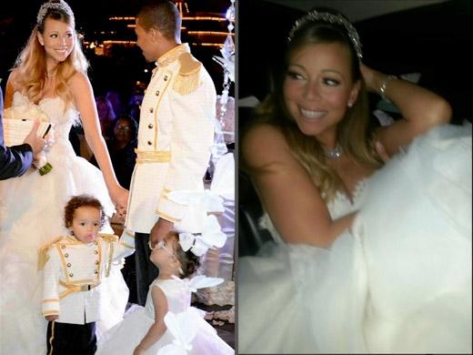 Mariah Carey e Nick Cannon fazem renovação do casamento em festa na Disney