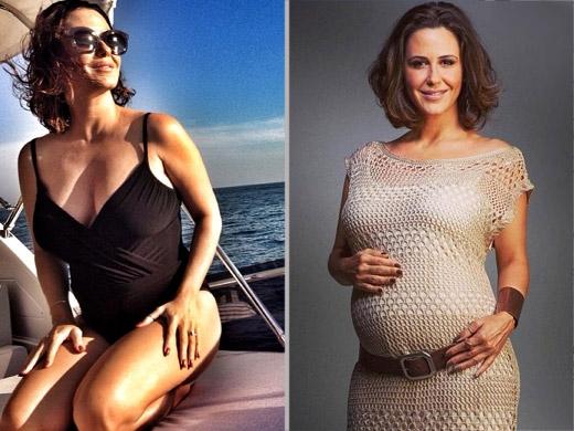 Atriz Guilhermina Guinle exibe a barriga de grávida em um passeio em Angra dos Reis, no Rio