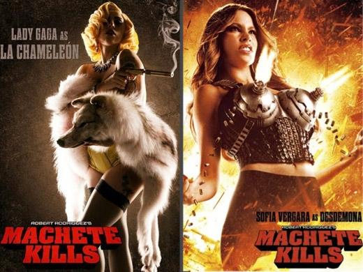 Lady Gaga e Sofia Vergara no filme Machete Kills