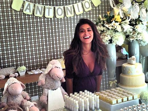 Grávida do segundo filho, Juliana Paes ganha chá de bebê da Fábula & Arte