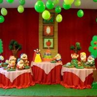 Festa de aniversário tema Branca de Neve