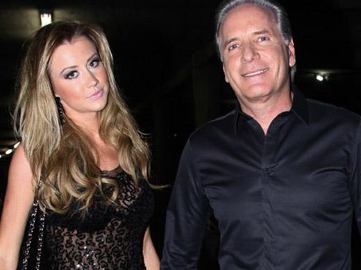 Paparazzis fazem fotos de Roberto Justus e Ana Paula Siebert, sua nova namorada após separação