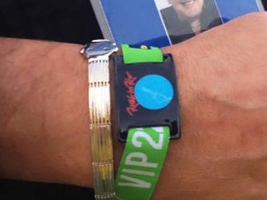 Pulseira eletrônica Rock in Rio 2015