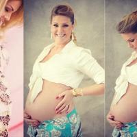 Ana Hickmann exibi barriga de grávida