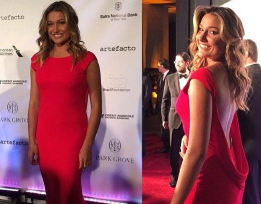 Sasha Xuxa vestido vermelho cresceu