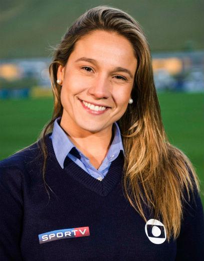 Fernanda Gentil, jornalista e estrela da Globo