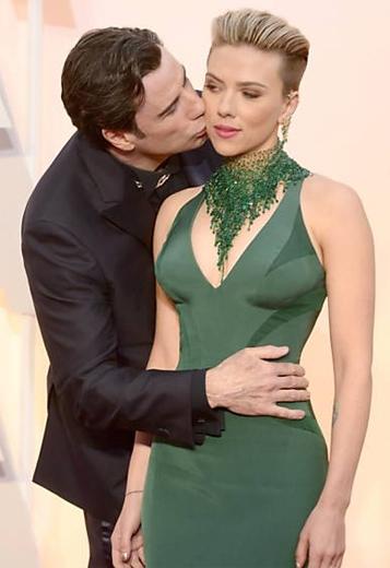 Scarlett Johansson e o vestido verde no Oscar