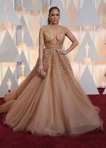 Vestido de Jennifer Lopez no Oscar 2015
