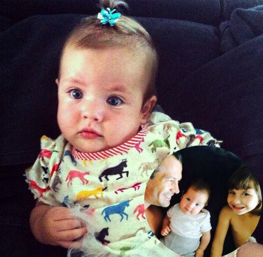 Ayra filha de Malvino Salvador bebê