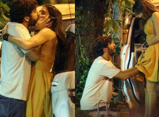 Deborah Secco e Hugo Moura namorando paparazzi