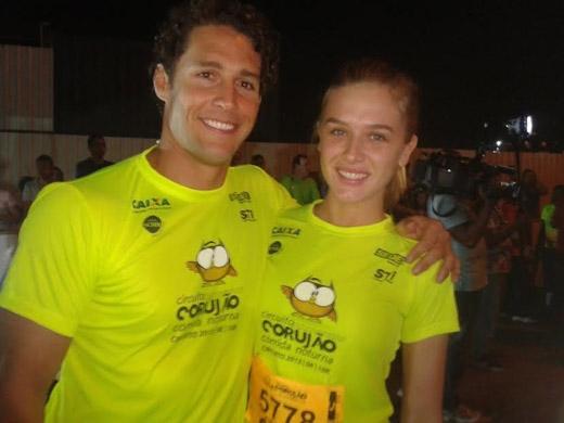 Flávio Canto e a ex-mulher Fiorella