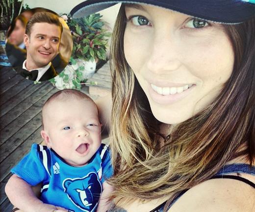 Bebê Silas Randall filho de Justin Timberlake e Jessica Biel NBA roupa