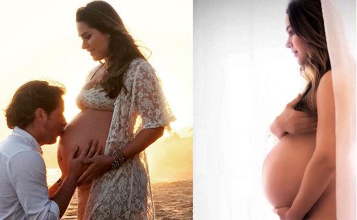 Fernanda Machado grávida barriga gravidez Lucca filho
